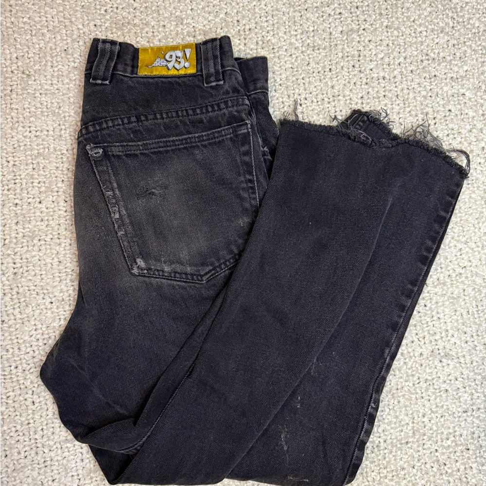 Black Skinny Jeans with Faded Look